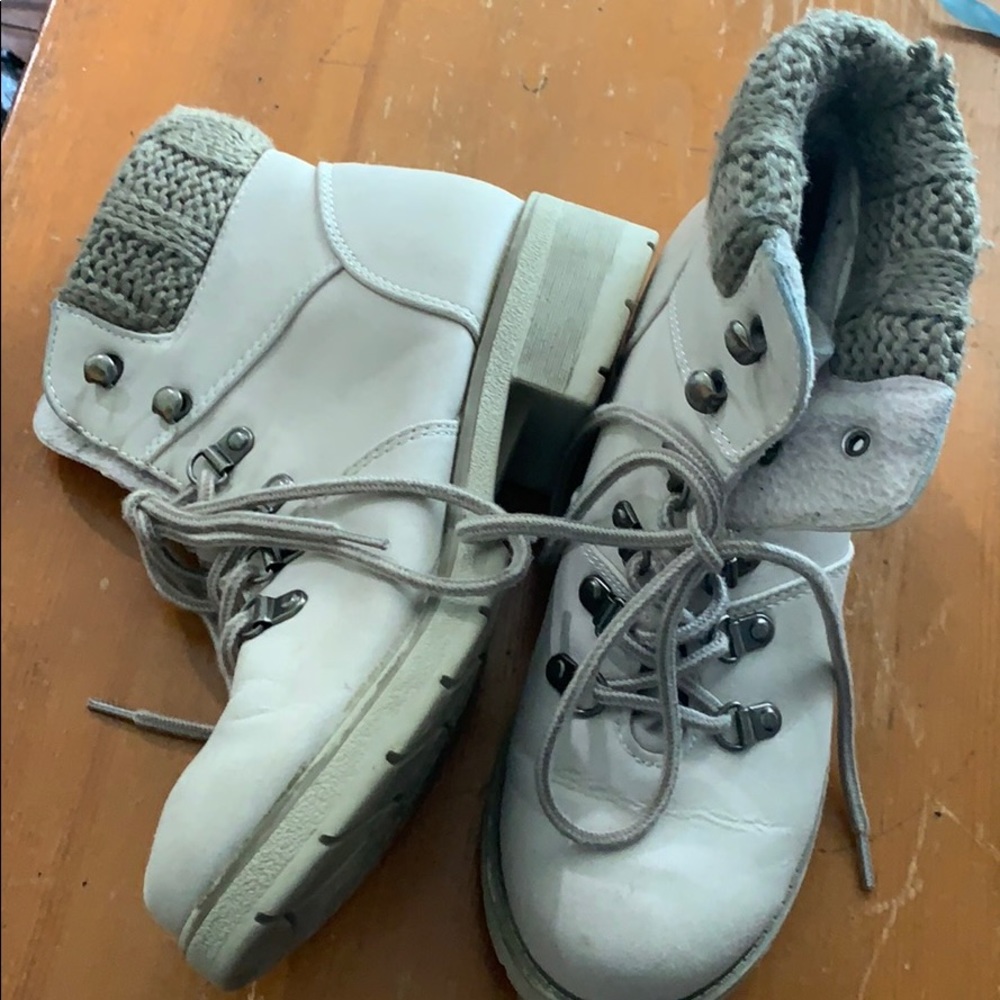 Grey booties